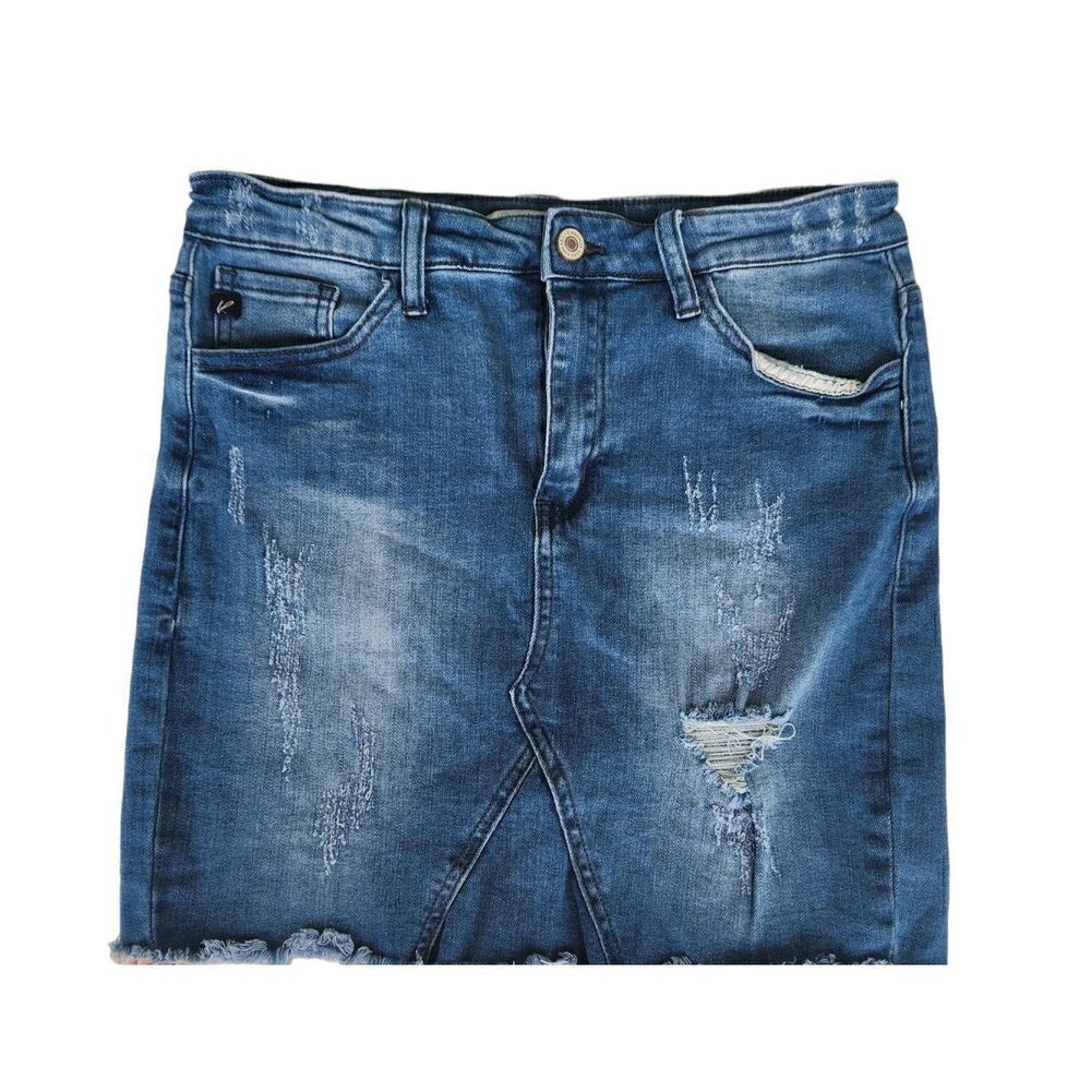 KanCan Denim Jean Mini Skirt Size 4‎